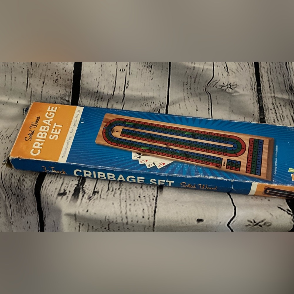 VINTAGE- Go! Classic Game Solid Wood Cribbage Set